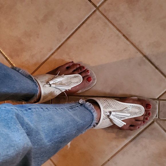 Stuart Weitzman tussled sandals